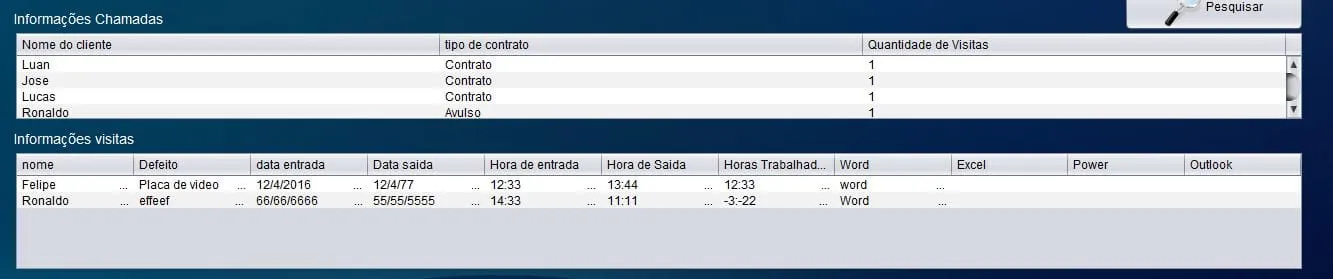 JTable