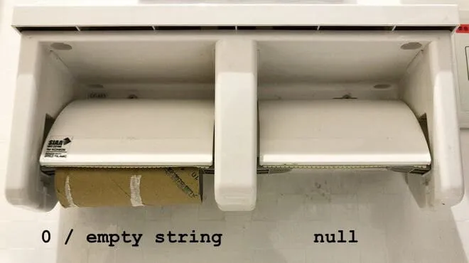 vazio x null
