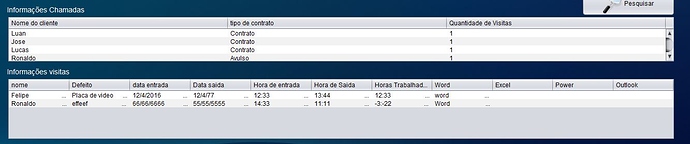 JTable