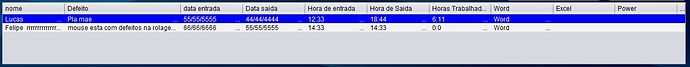 Jtable