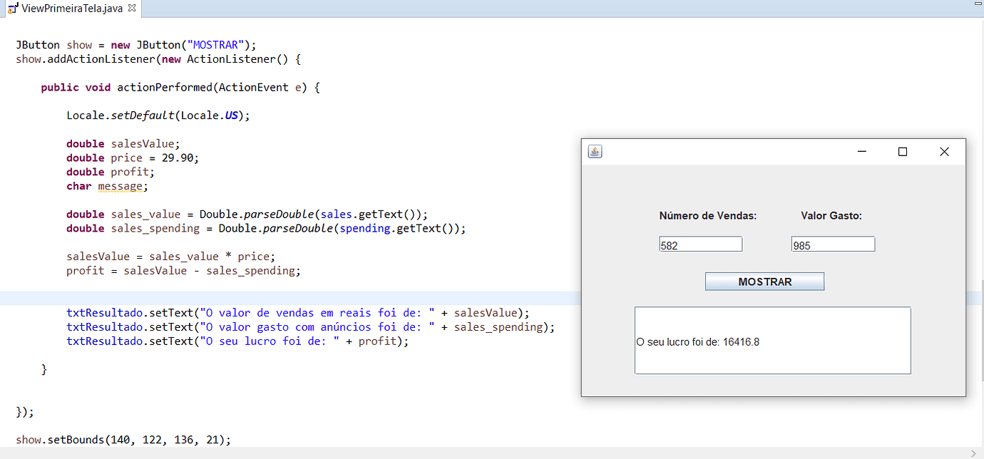 Como faz as informações que aparecem meu console java aparecer na tela ...