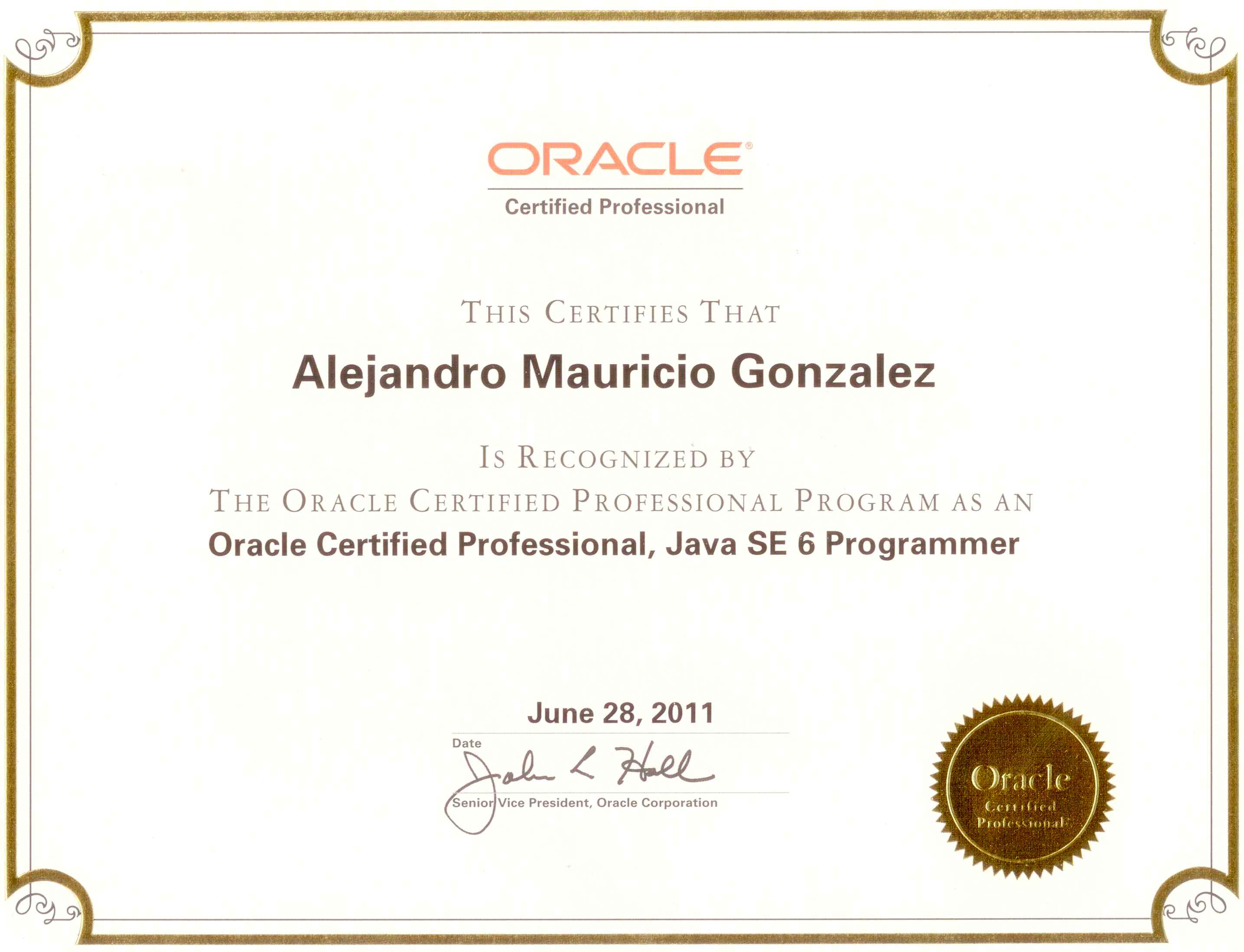 Java certification