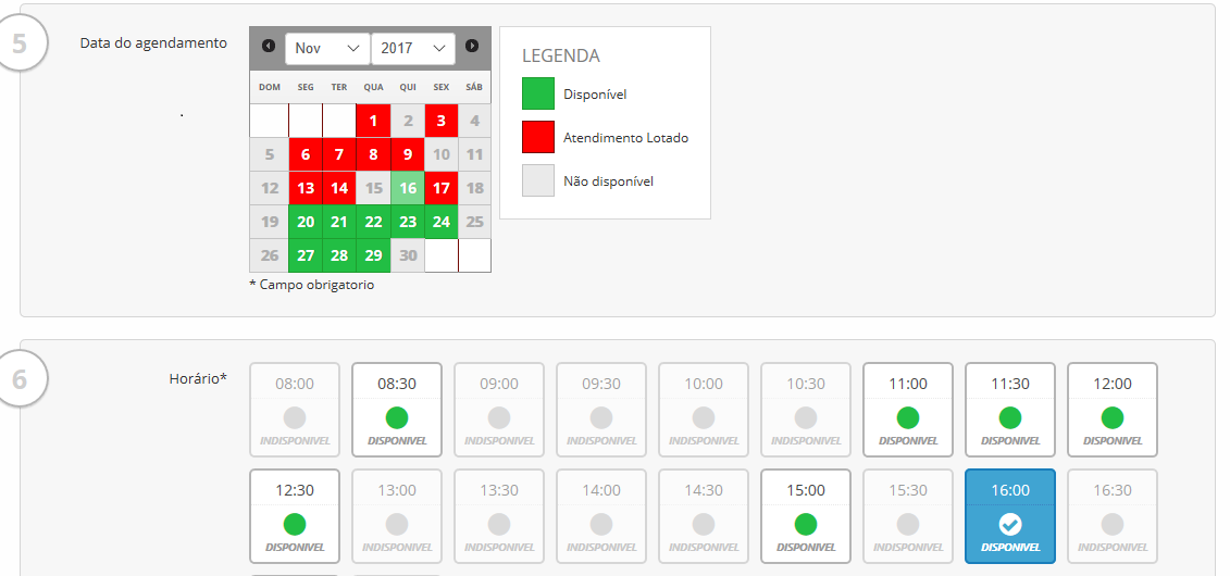 Sistema de Agendamento estará indisponível neste fim de semana