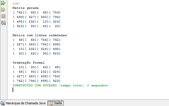 Impressão 5 maiores valores de uma matriz - Programação